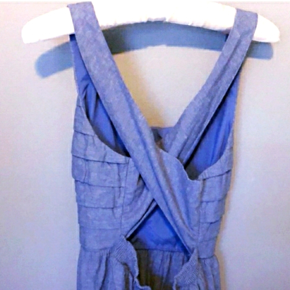 Flirty Cross-back Linen Sundress - Picture 3 of 5